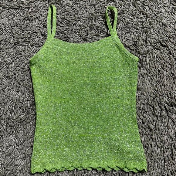 Y2K Debut Vintage Sparkly Casual Tank Size S - Picture 1 of 6